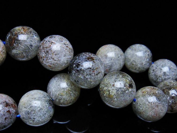 ガーデン トルマリンルチル入り ブレスレット 14mm [t253-3259] 2枚目