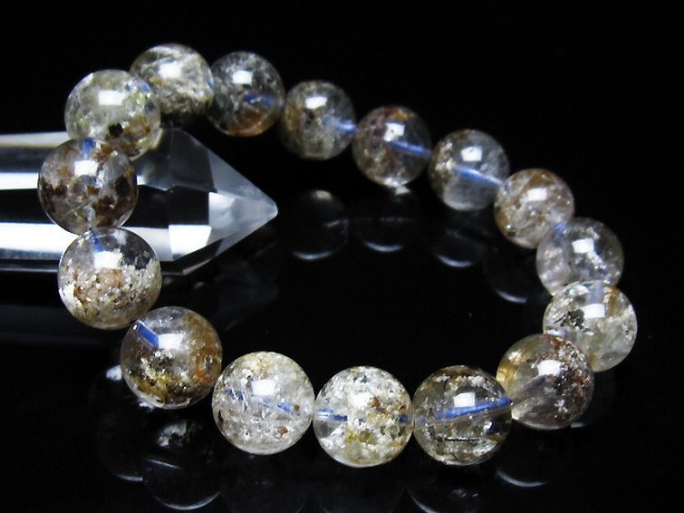 ガーデン トルマリンルチル入り ブレスレット 14mm [t253-3332] 1枚目