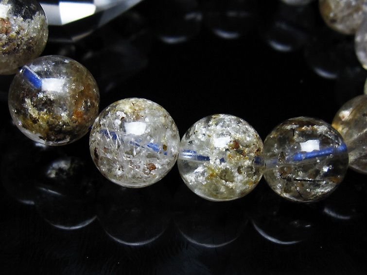 ガーデン トルマリンルチル入り ブレスレット 14mm [t253-3332] 3枚目