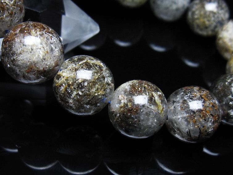 ガーデン トルマリンルチル入り ブレスレット 14mm [t253-3363] 3枚目