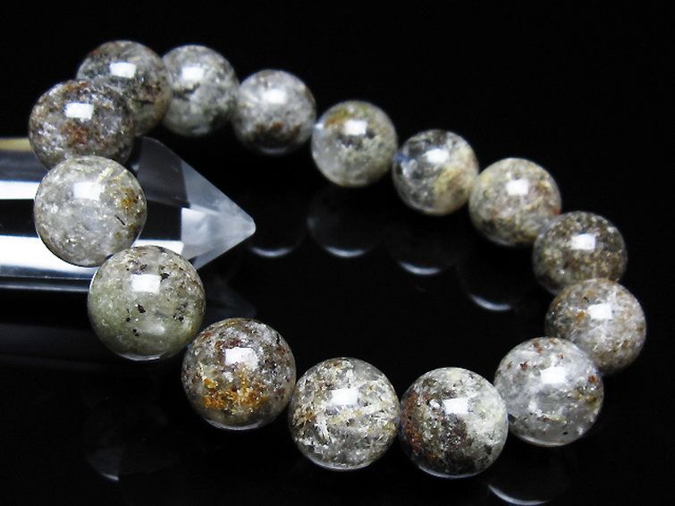 ガーデン トルマリンルチル入り ブレスレット 14mm [t253-3365] 1枚目