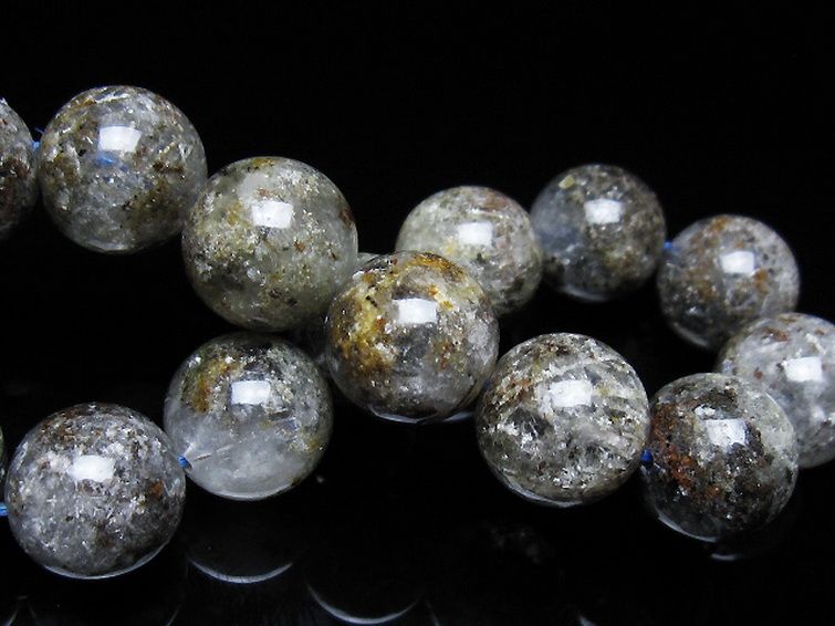 ガーデン トルマリンルチル入り ブレスレット 14mm [t253-3365] 2枚目