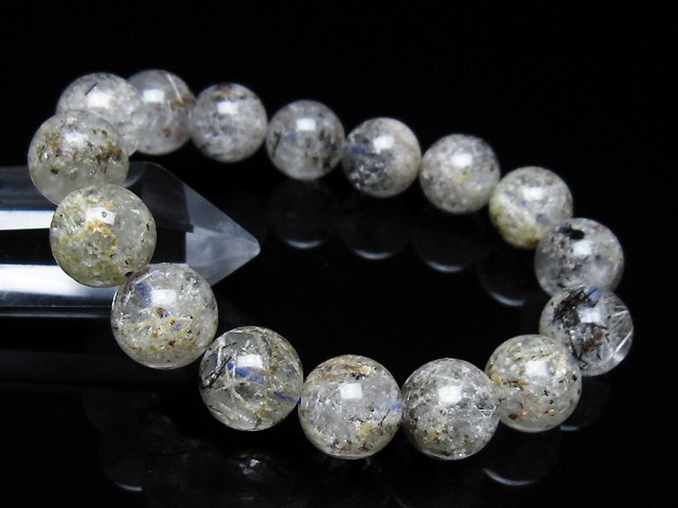 ガーデン トルマリンルチル入り ブレスレット 13mm [t253-3370] 1枚目