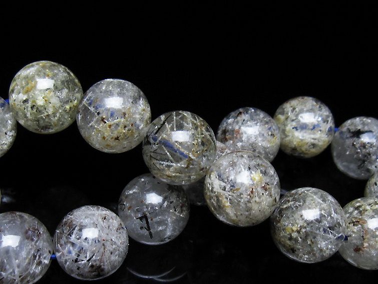 ガーデン トルマリンルチル入り ブレスレット 13mm [t253-3370] 2枚目