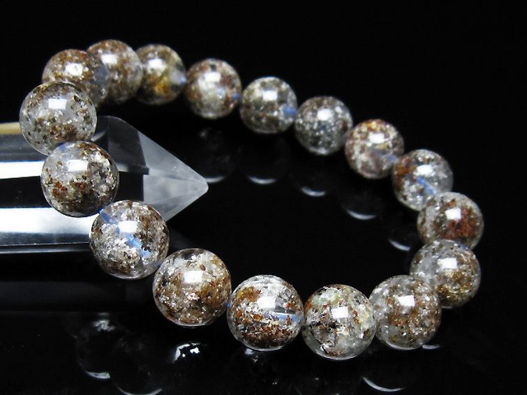 ガーデン トルマリンルチル入り ブレスレット 12mm [t253-3389] 1枚目