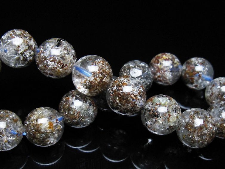 ガーデン トルマリンルチル入り ブレスレット 12mm [t253-3389] 2枚目