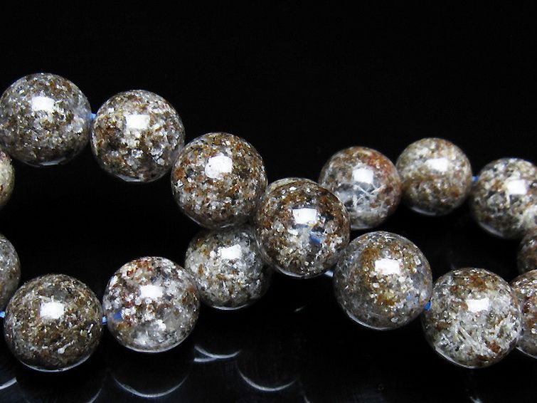 ガーデン トルマリンルチル入り ブレスレット 12mm [t253-3391] 2枚目