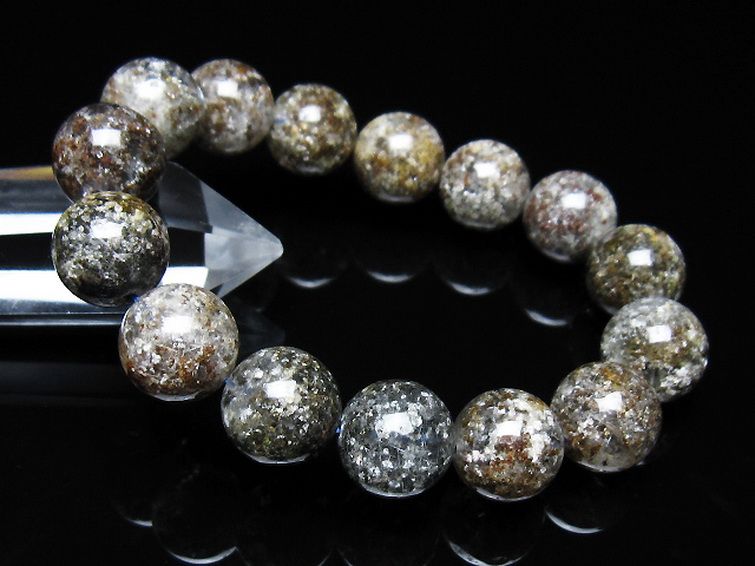 ガーデン トルマリンルチル入り ブレスレット 14mm [t253-3409] 1枚目