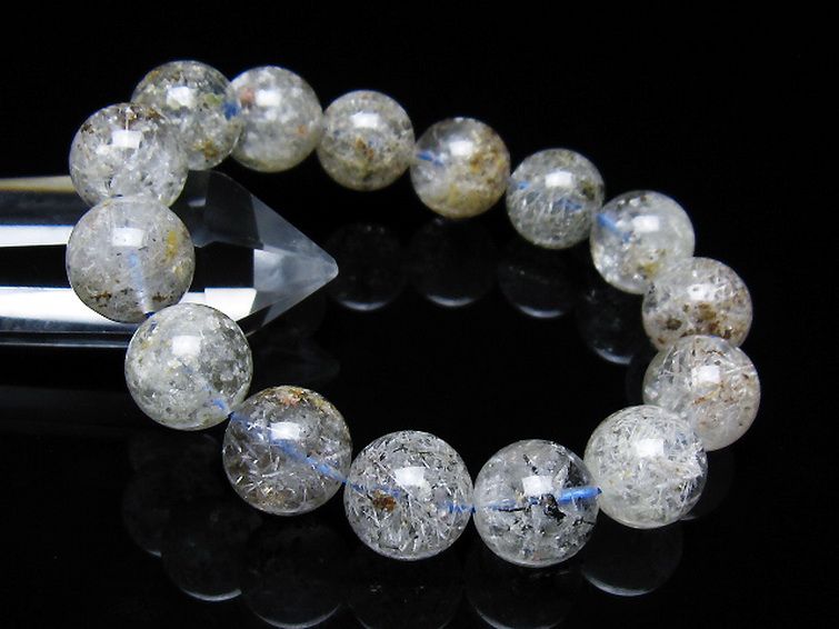 ガーデン トルマリンルチル入り ブレスレット 14mm [t253-3414] 1枚目