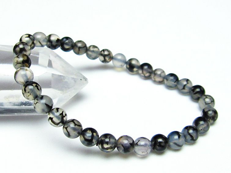 龍紋メノウ ブレスレット 6mm [T256-4134] 1枚目