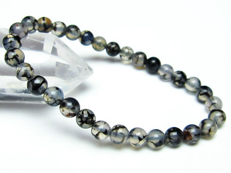 龍紋メノウ ブレスレット 6mm [T256-4135] 1枚目