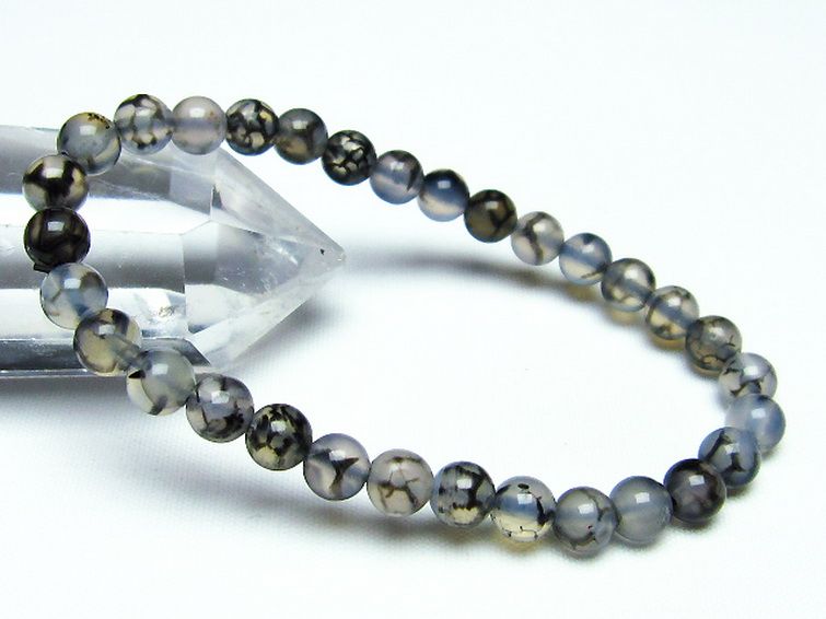 龍紋メノウ ブレスレット 6mm [T256-4550] 1枚目