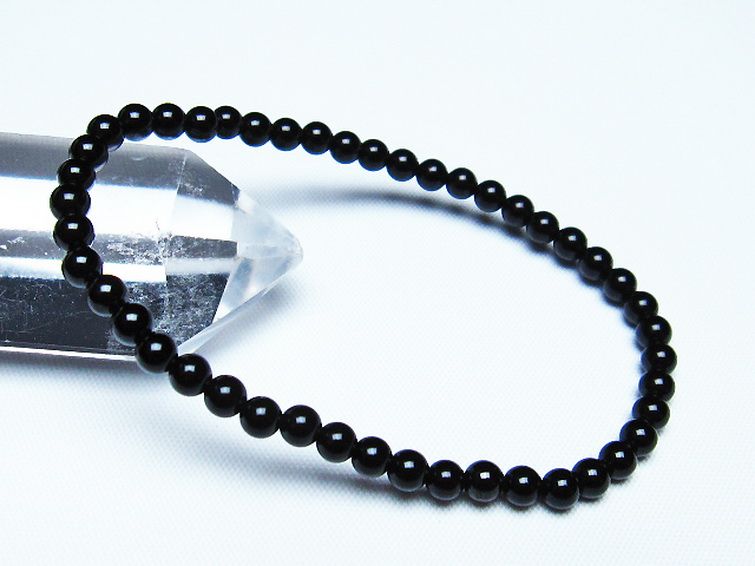 アゲート ブレスレット 4mm [t256-5349] 1枚目