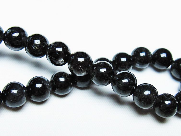 ブラックルチルクォーツ ブレスレット 8mm [T257-7239] 2枚目