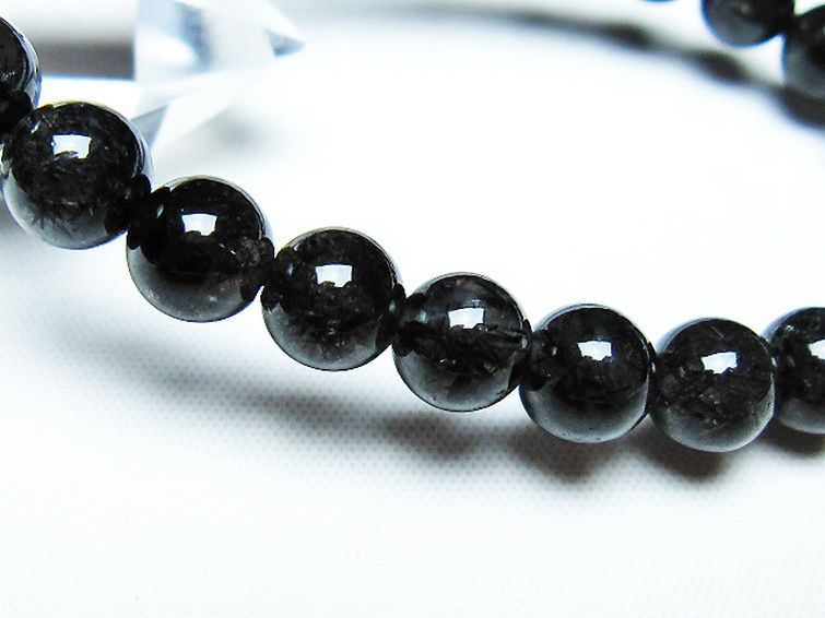 ブラックルチルクォーツ ブレスレット 8mm [T257-7239] 3枚目