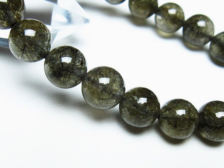 ブラックルチルクォーツ ブレスレット 10mm [T257-7560] 3枚目