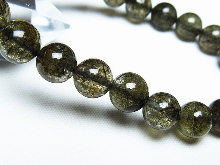 ブラックルチルクォーツ ブレスレット 9mm [T257-7562] 3枚目