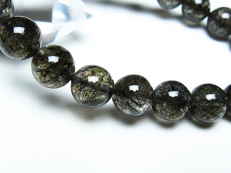 ブラックルチルクォーツ ブレスレット 9mm [T257-7569] 3枚目