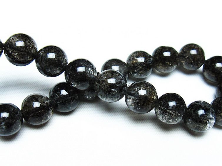 ブラックルチルクォーツ ブレスレット 9mm [T257-7571] 2枚目