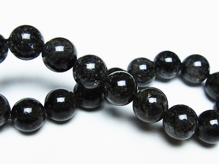 ブラックルチルクォーツ ブレスレット 10mm [T257-7595] 2枚目