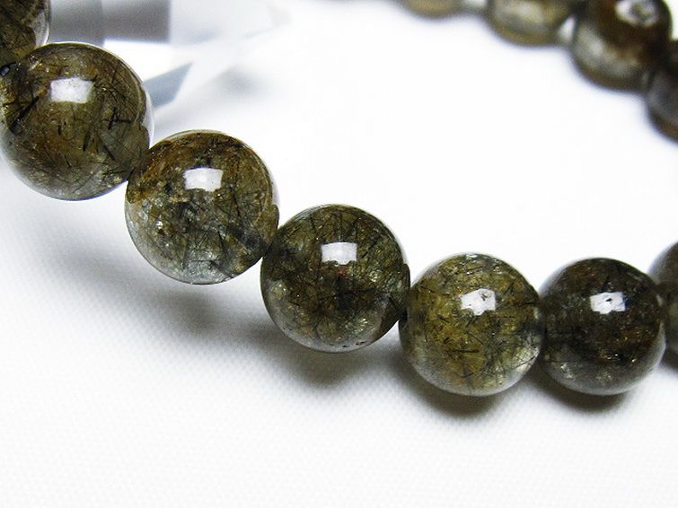 ブラックルチルクォーツ ブレスレット 11mm [T257-7773] 3枚目