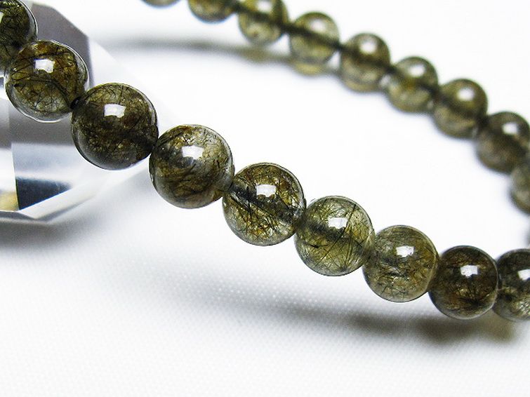 ブラックルチルクォーツ ブレスレット 7mm [T257-7789] 3枚目