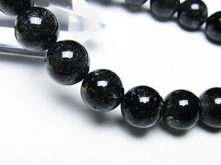 ブラックルチルクォーツ ブレスレット 10mm [T257-7847] 3枚目