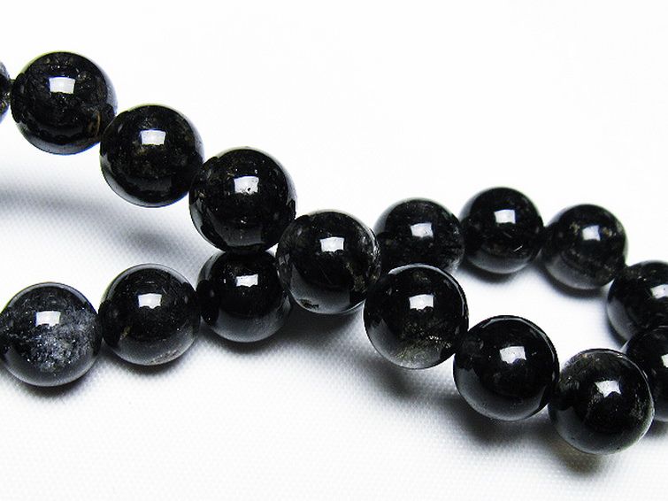 ブラックルチルクォーツ ブレスレット 9mm [T257-7853] 2枚目