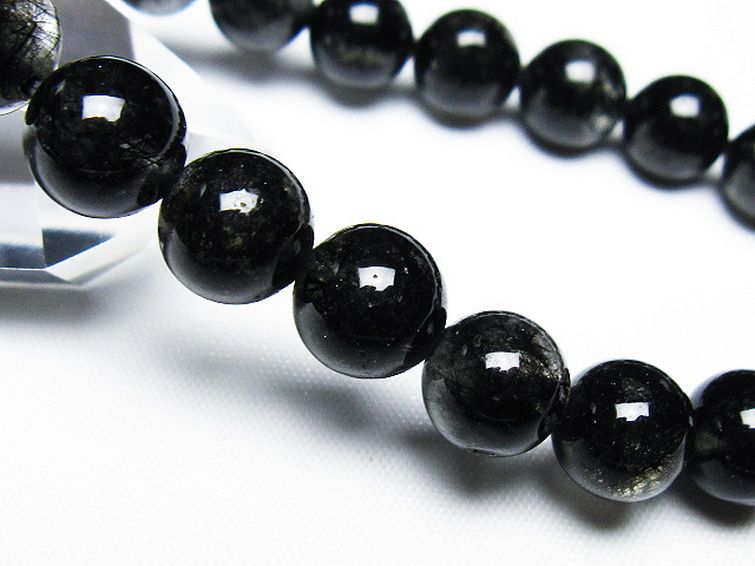 ブラックルチルクォーツ ブレスレット 9mm [T257-7853] 3枚目