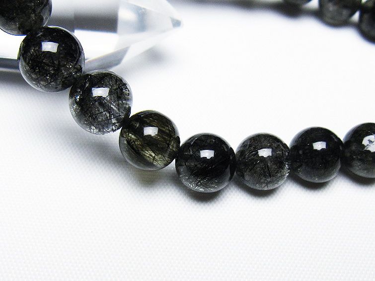 ブラックルチルクォーツ ブレスレット 9mm [T257-7857] 3枚目