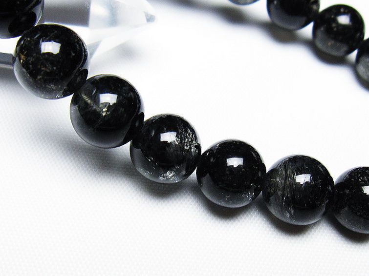 ブラックルチルクォーツ ブレスレット 10mm [T257-7884] 3枚目
