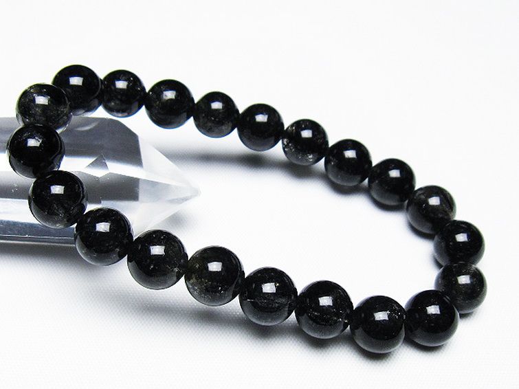 ブラックルチルクォーツ ブレスレット 9mm [T257-7887] 1枚目