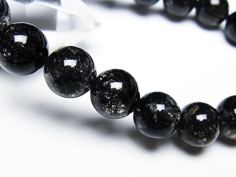 ブラックルチルクォーツ ブレスレット 10mm [t257-7888] 3枚目