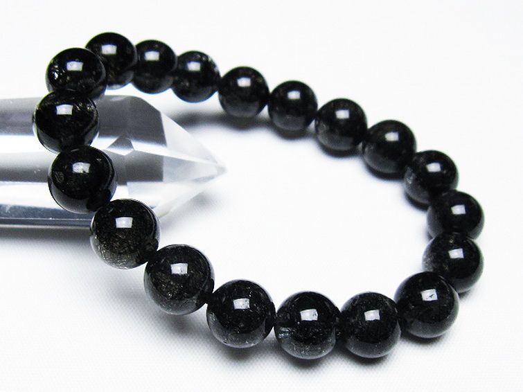ブラックルチルクォーツ ブレスレット 10mm [T257-7891] 1枚目