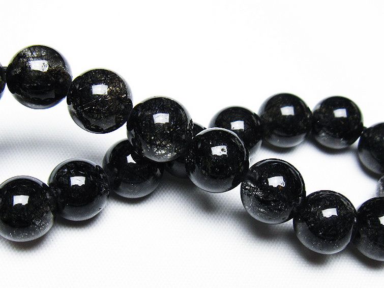 ブラックルチルクォーツ ブレスレット 10mm [T257-7891] 2枚目