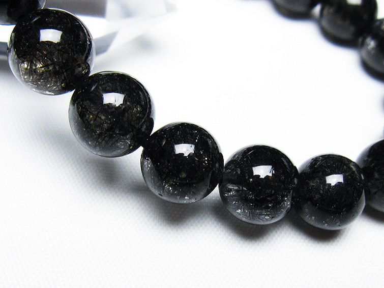 ブラックルチルクォーツ ブレスレット 10mm [T257-7891] 3枚目