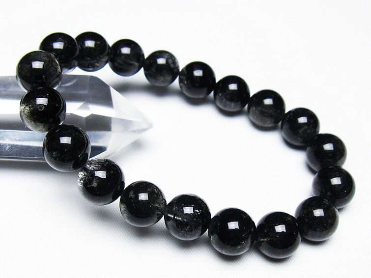 ブラックルチルクォーツ ブレスレット 11mm [T257-7898] 1枚目