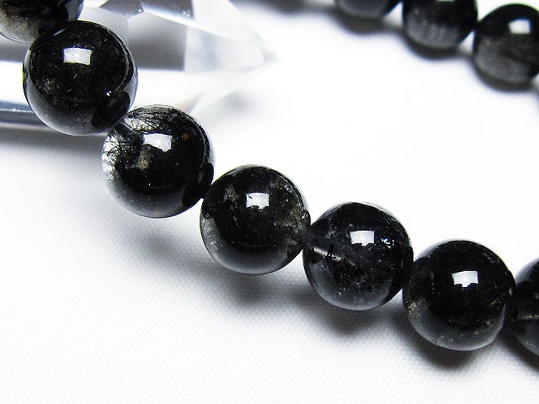 ブラックルチルクォーツ ブレスレット 11mm [T257-7898] 3枚目