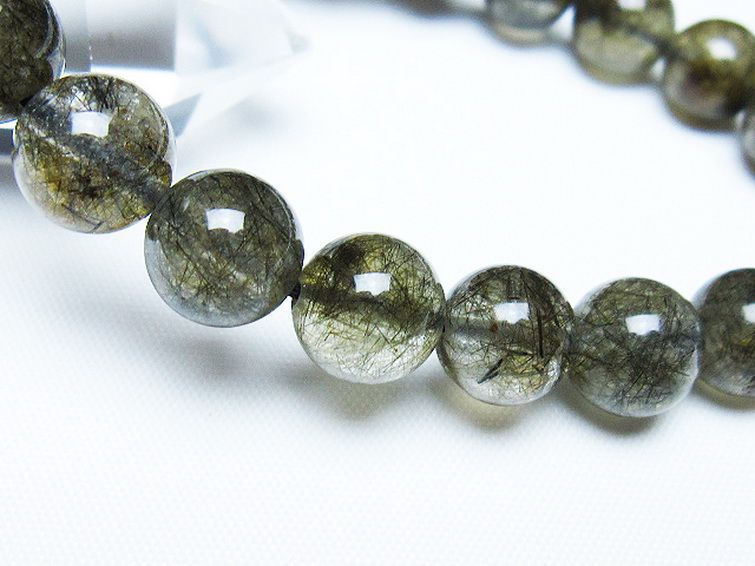 ブラックルチルクォーツ ブレスレット 10mm [t257-8010] 3枚目