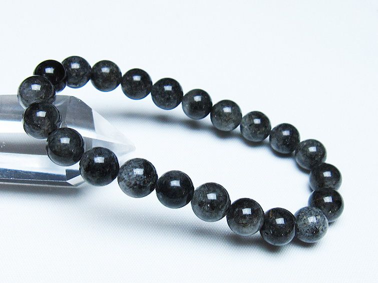 ブラックルチルクォーツ ブレスレット 9mm [t257-8039] 1枚目