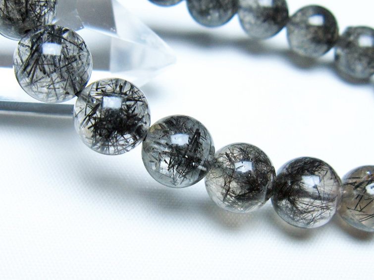 ブラックルチルクォーツ ブレスレット 10mm [t257-8202] 3枚目