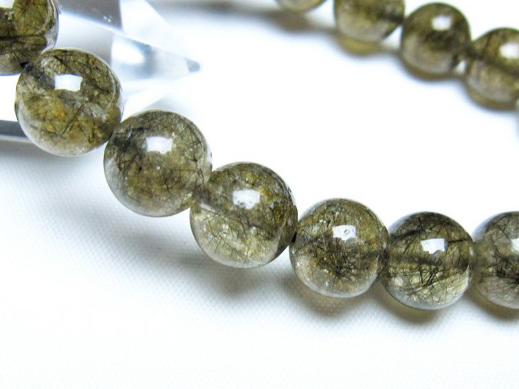 ブラックルチルクォーツ ブレスレット 10mm [t257-8222] 3枚目