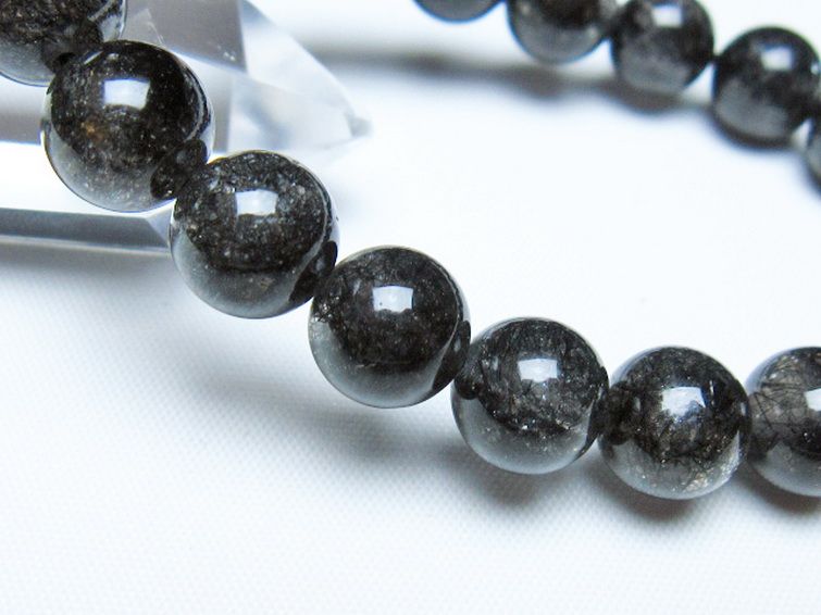 ブラックルチルクォーツ ブレスレット 10mm [t257-8264] 3枚目