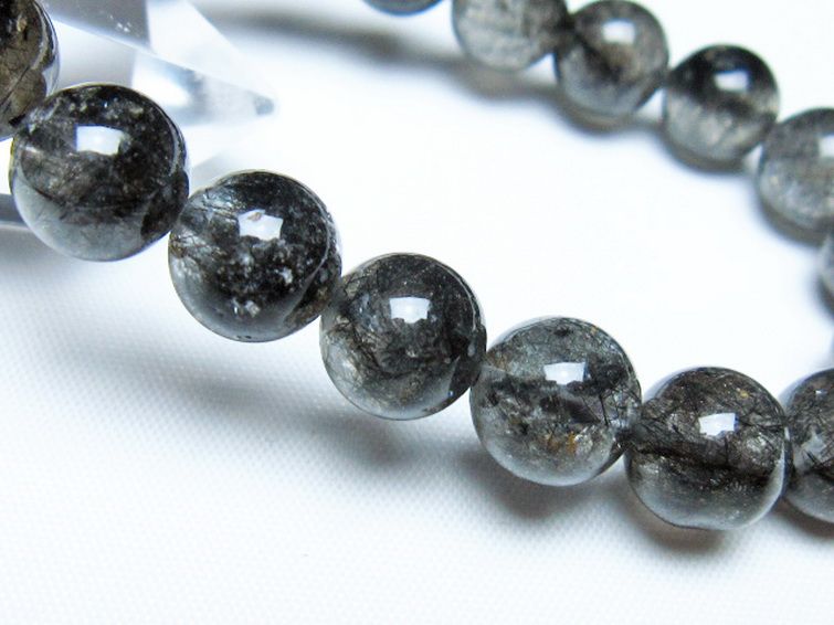 ブラックルチルクォーツ ブレスレット 10mm [t257-8286] 3枚目