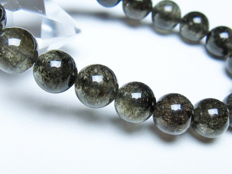 ブラックルチルクォーツ ブレスレット 10mm [t257-8287] 3枚目