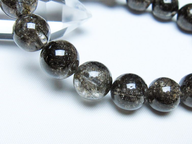 ブラックルチルクォーツ ブレスレット 12mm [t257-8291] 3枚目