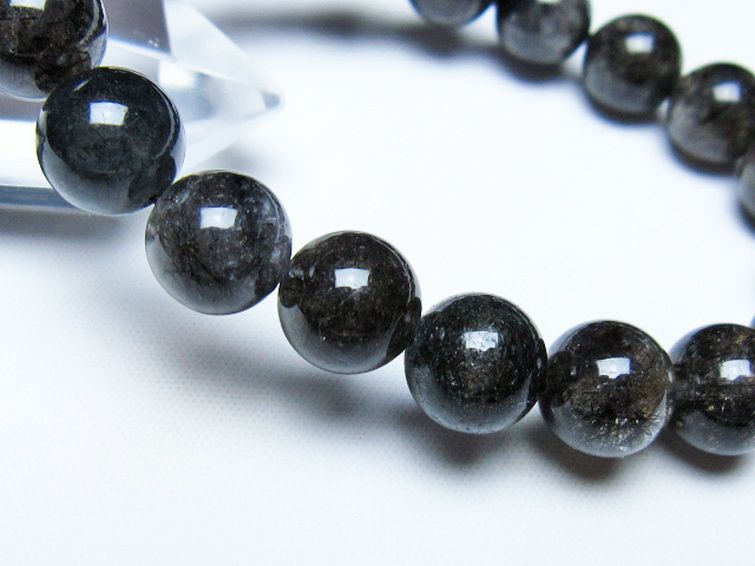 ブラックルチルクォーツ ブレスレット 10mm [t257-8322] 3枚目