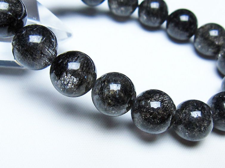 ブラックルチルクォーツ ブレスレット 11mm [t257-8336] 3枚目