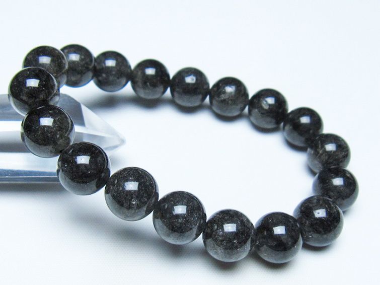 ブラックルチルクォーツ ブレスレット 12mm [t257-8340] 1枚目