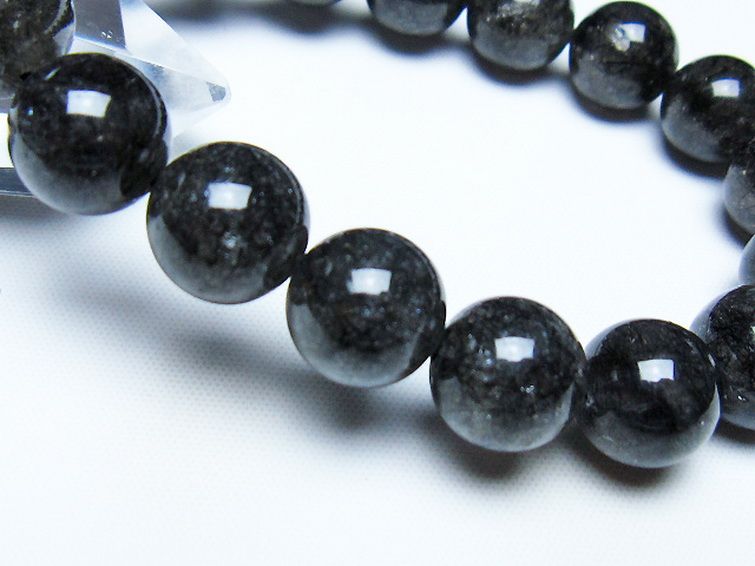 ブラックルチルクォーツ ブレスレット 12mm [t257-8340] 3枚目